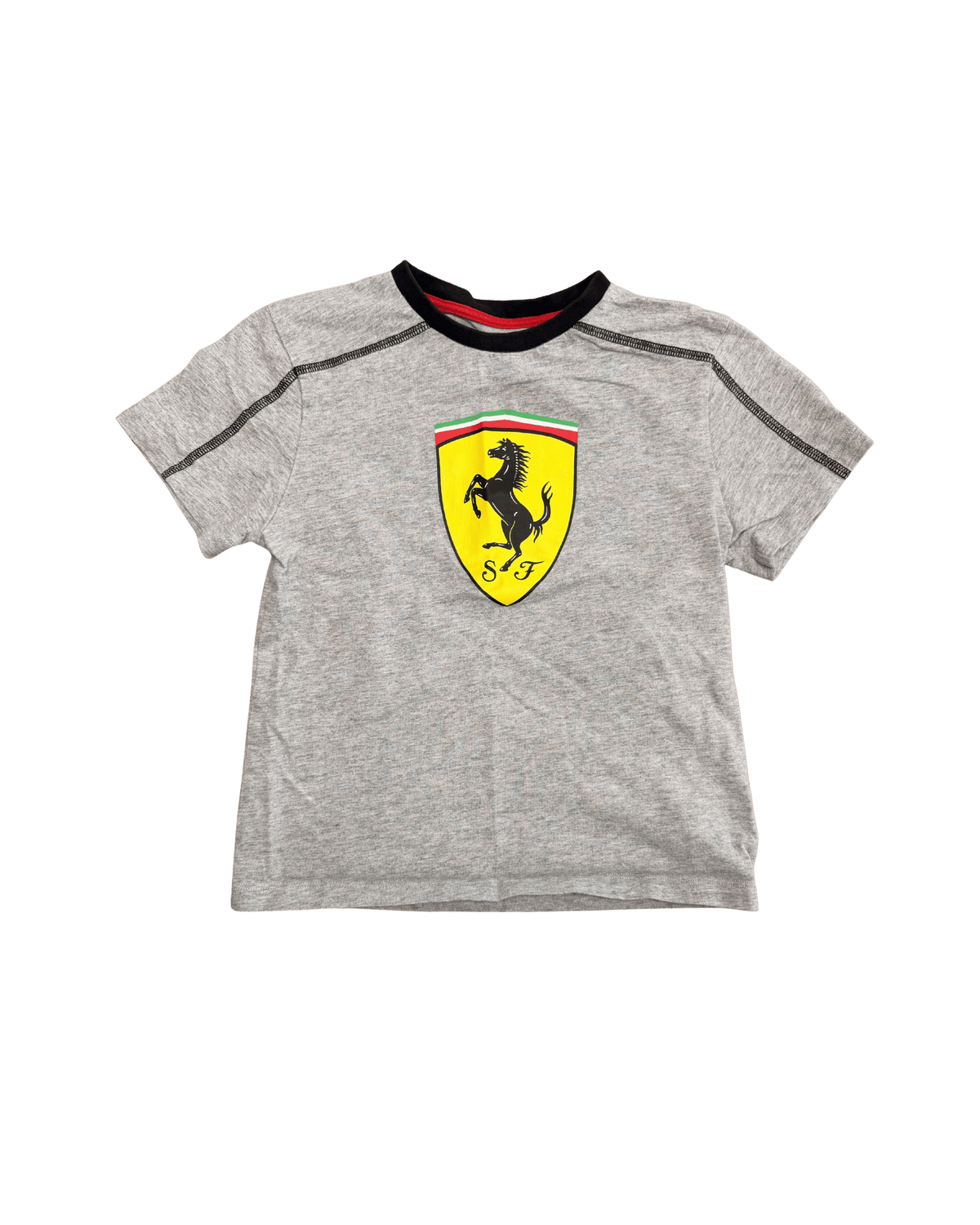 Puma Scuderia Ferrari Shield Grey T-Shirt 5-6Y