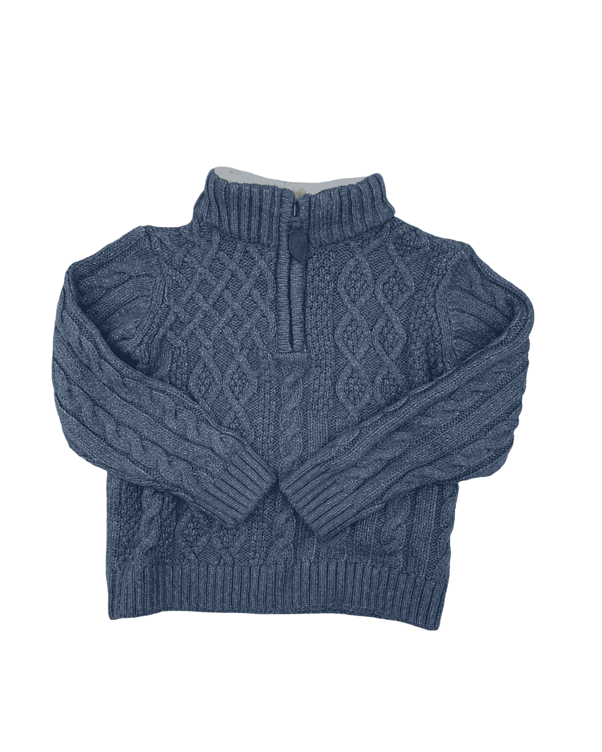 Gymboree Grey Knit Quarter-Zip 2Y