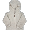 H&M White Teddy Fleece Hooded Jacket 3Y