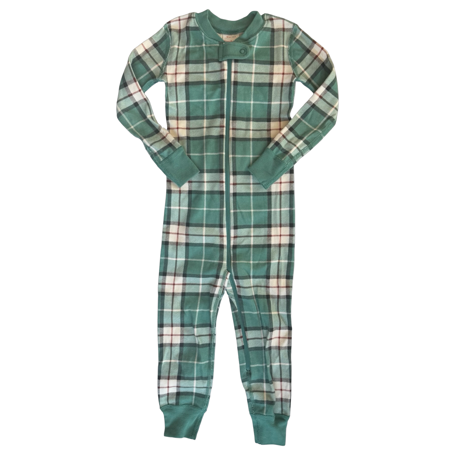 Hanna Andersson Green Plaid Coverall 3Y