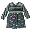 Hanna Andersson Green Unicorn Long Sleeve Dress 5Y