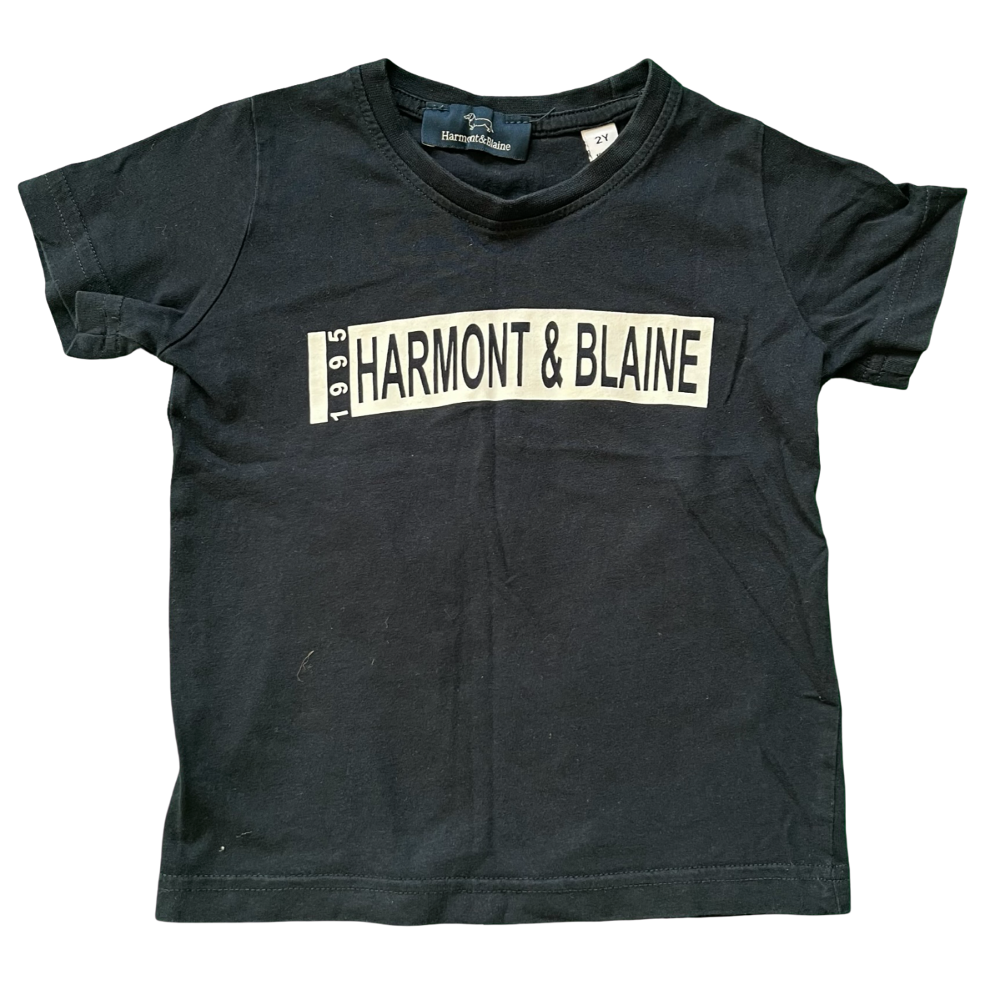 Harmont & Blaine Black T-Shirt 2Y