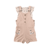 Nicole Miller Short Overalls and Floral T-Shirt Set 24M