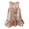 COS Rose Gold Metallic Shift Dress 1-2Y