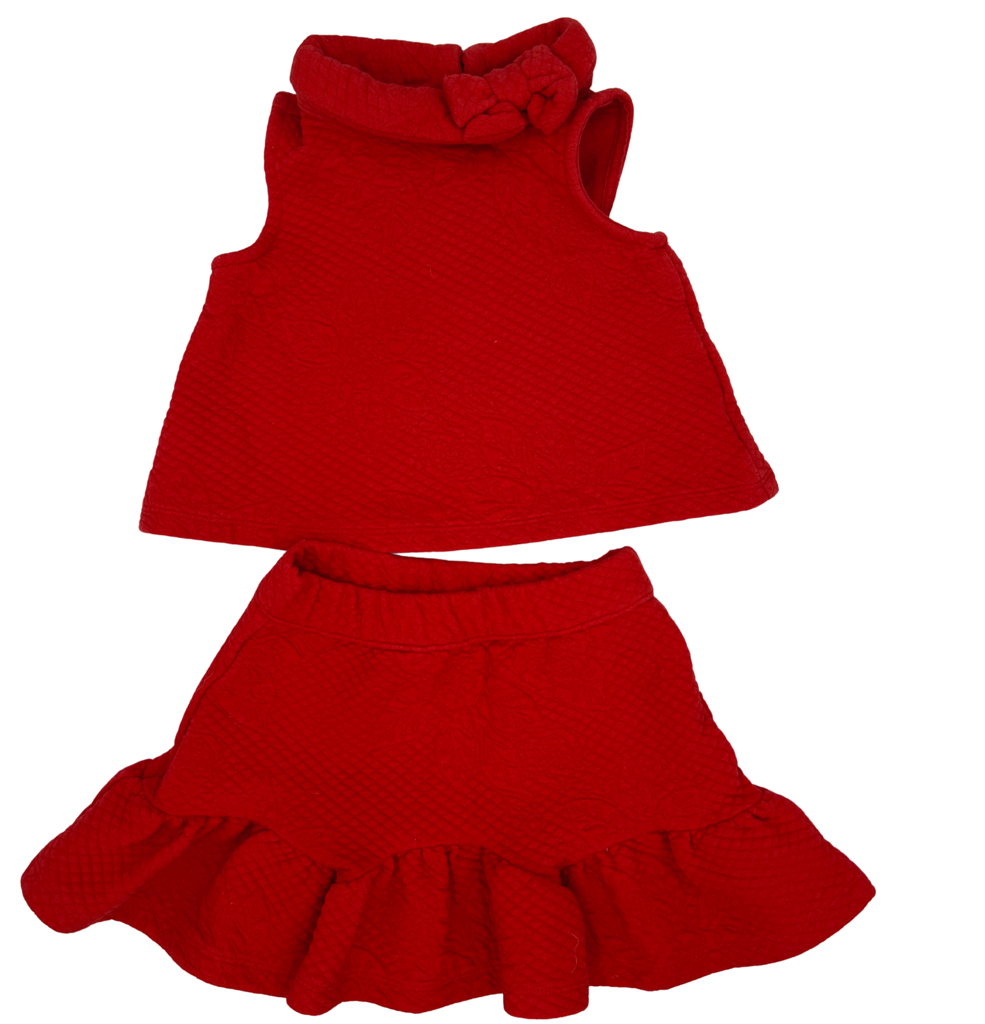 Janie and Jack Lunar New Year Red Shirt and Skirt Matching Set 2Y