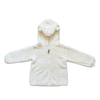 H&M White Teddy Fleece Hooded Jacket 3Y