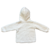 H&M White Teddy Fleece Hooded Jacket 3Y