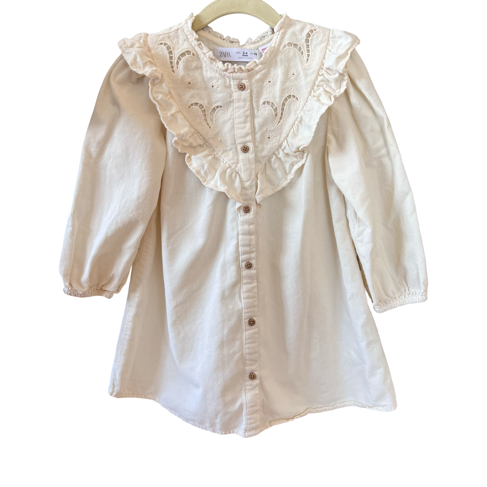 Zara Long Sleeve Dress 3-4Y