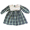 Cecil and Lou Green Checkered Long Sleeve Dress 24M