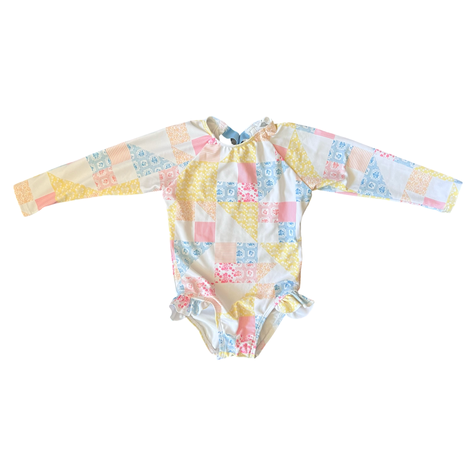 Minnow Patchwork Rash guard One Piece 2Y
