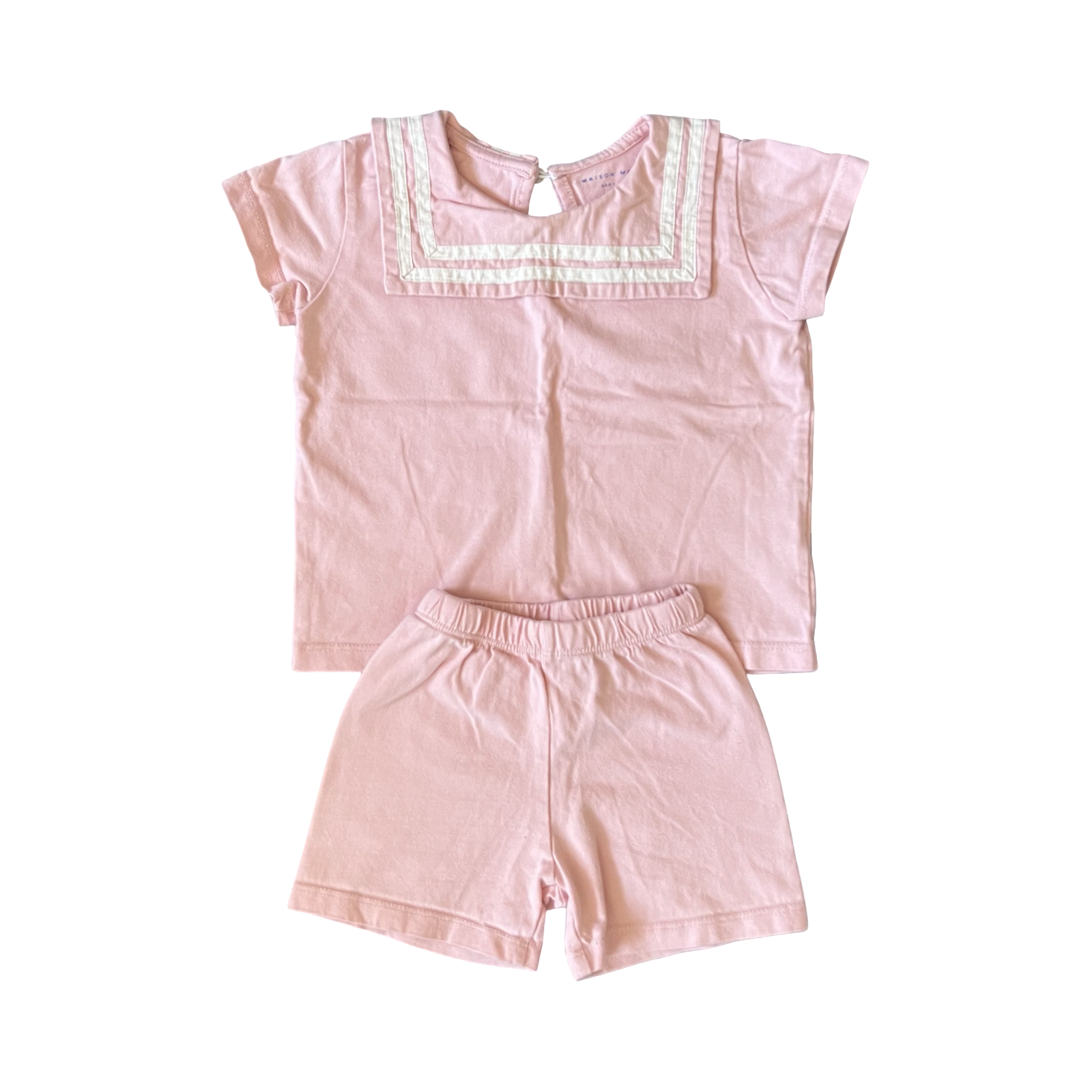 Maison Me Pink Shirt and Short Matching Set 12-18M