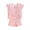 Maison Me Pink Shirt and Short Matching Set 12-18M