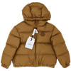 Moncler Kids' Tan Claritia Down Puffer Jacket 8Y