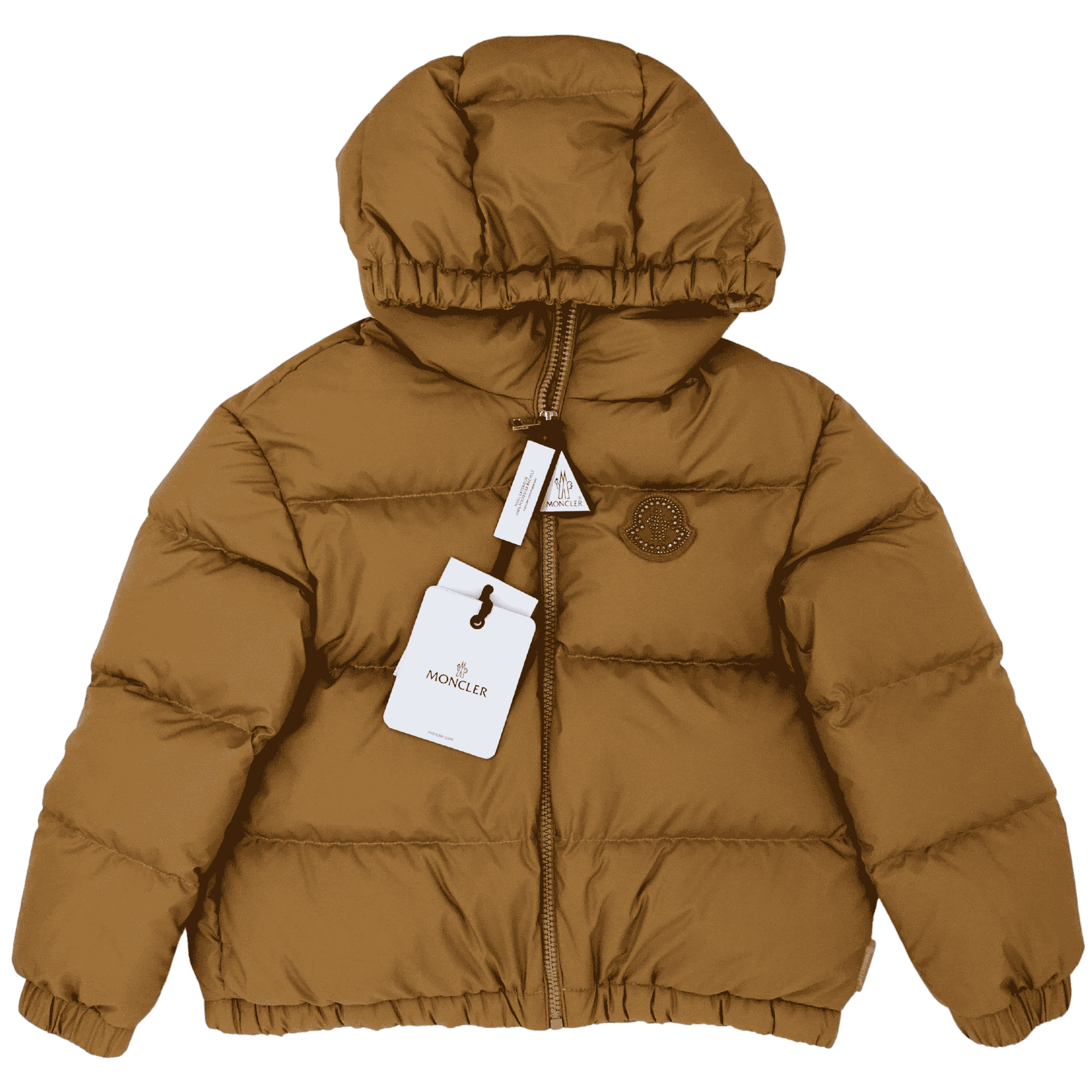 Moncler Kids' Tan Claritia Down Puffer Jacket 8Y