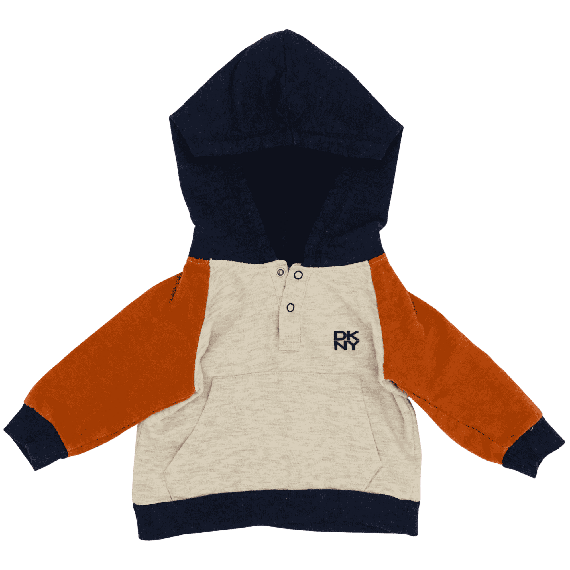 DKNY Tri-colored Hooded Sweatshirt 12M