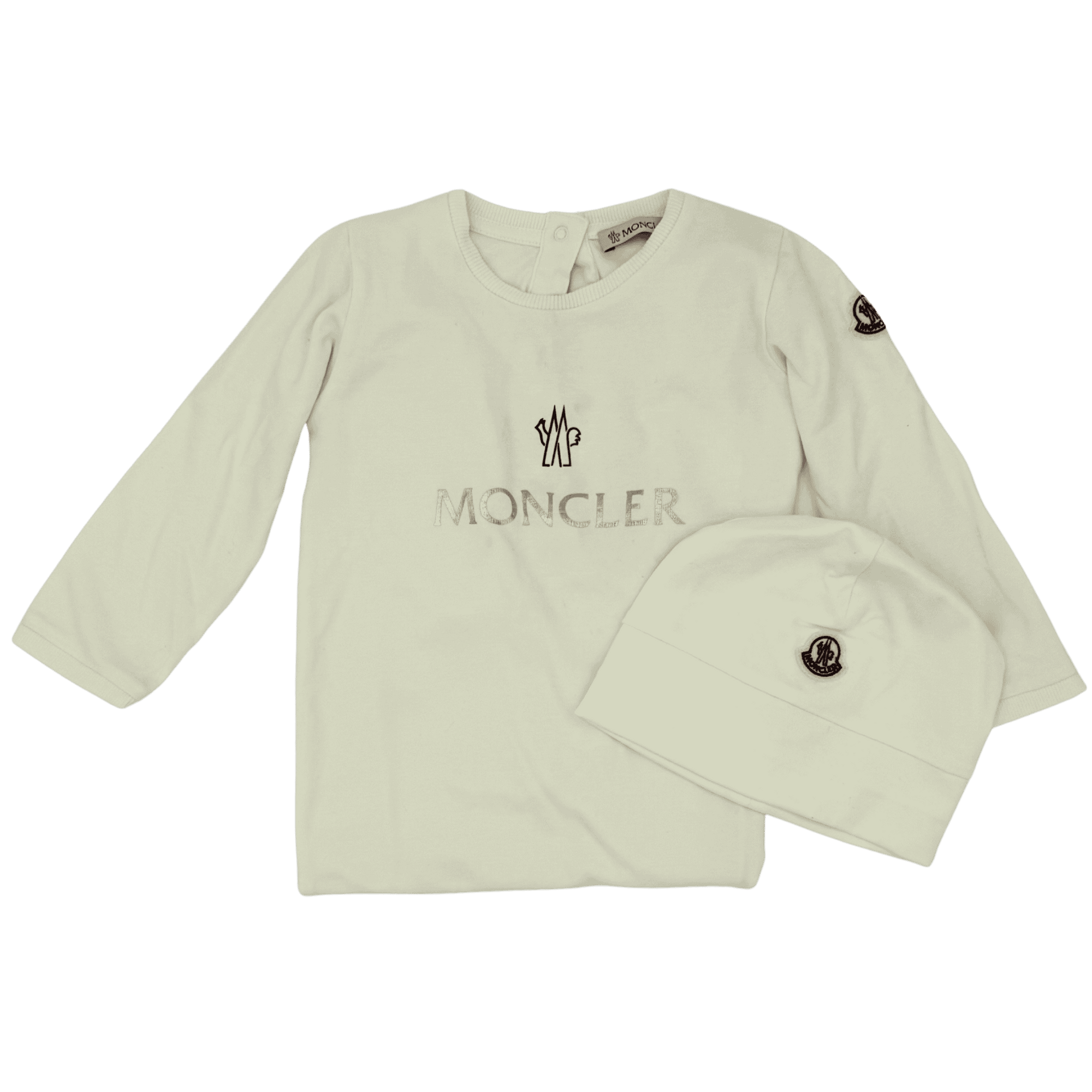 Moncler Pajama Set with Hat 12-18M
