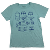 J Crew Crewcuts Blue Cars T-Shirt 8Y