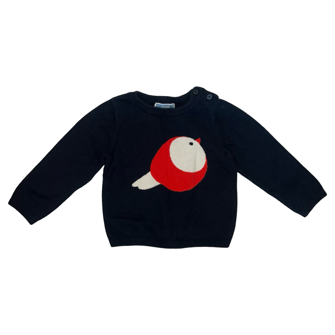 Jacadi Navy Bird Sweater 18M