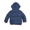 Jacadi Navy Puffer Jacket with Red, White, and Blue Stitching 6Y