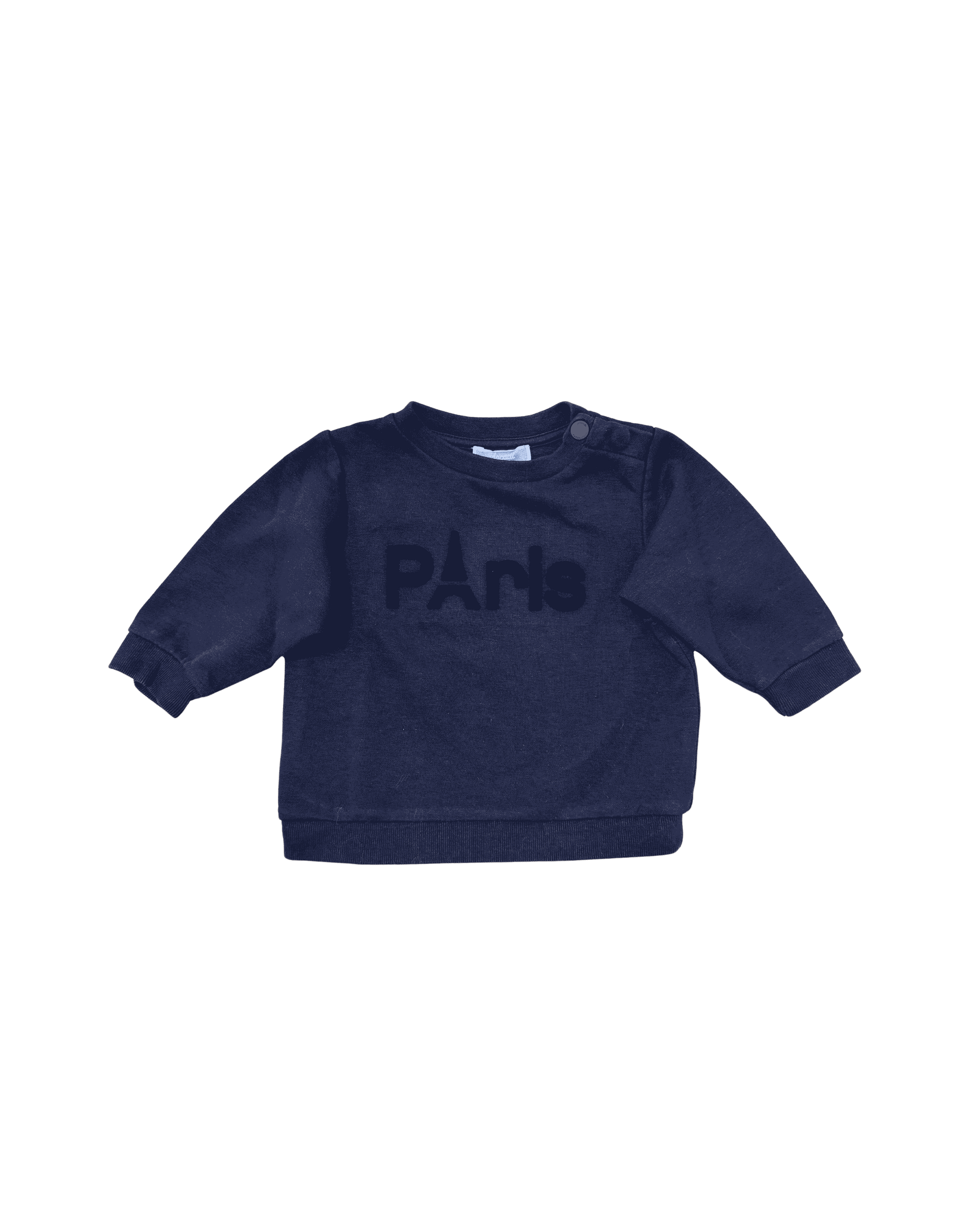 Jacadi Navy Sweatshirt with a Paris Graphic 12M