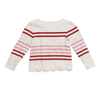 Jacadi Red and Pink Striped Long-Sleeve 4Y