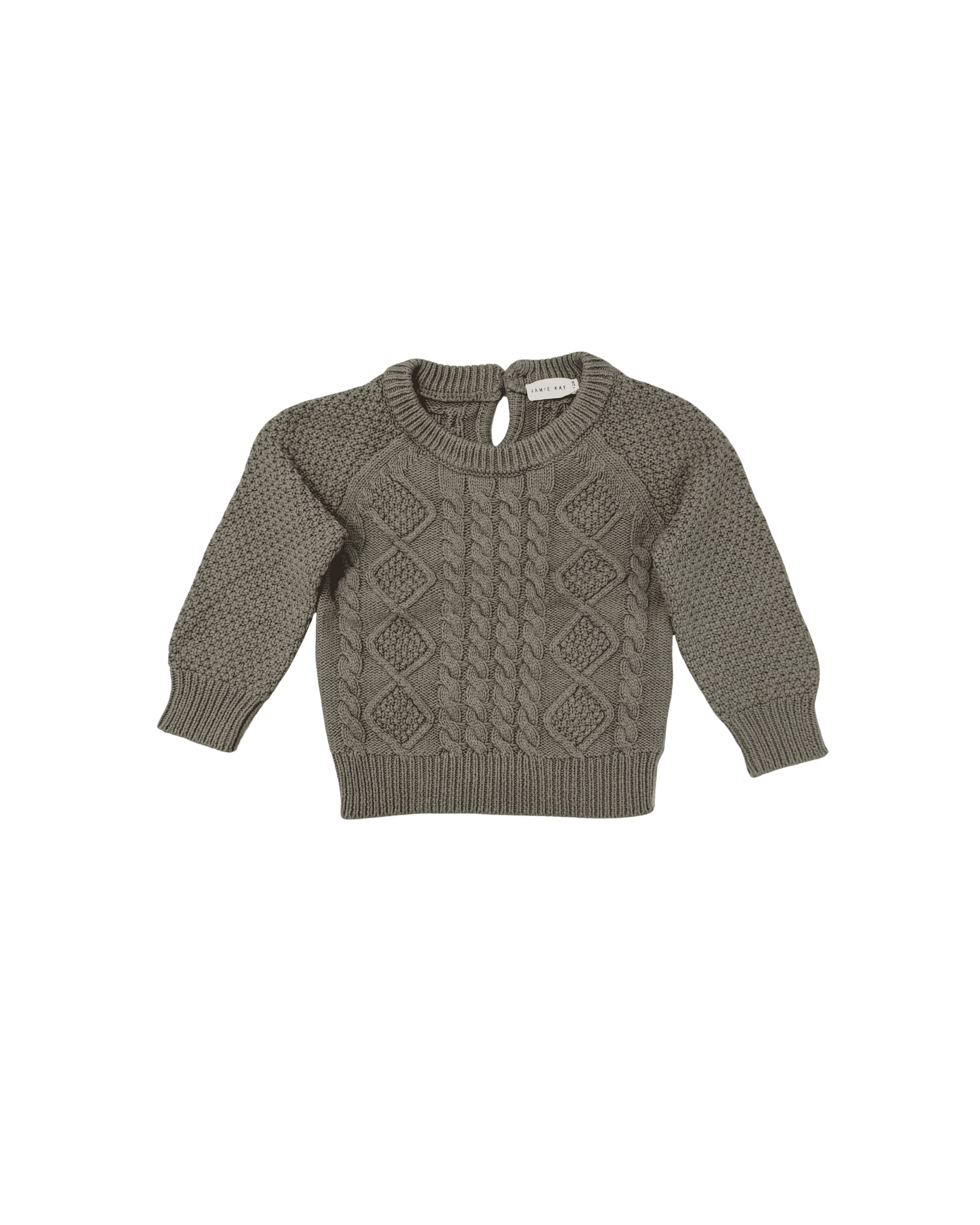 Jamie Kay Grey Knit Sweater 6-12M