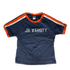 Janie & Jack Navy and Orange Jr Varsity T-shirt 5Y