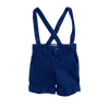 Janie and Jack Special Occasion Navy Suspender Shorts 6-12M