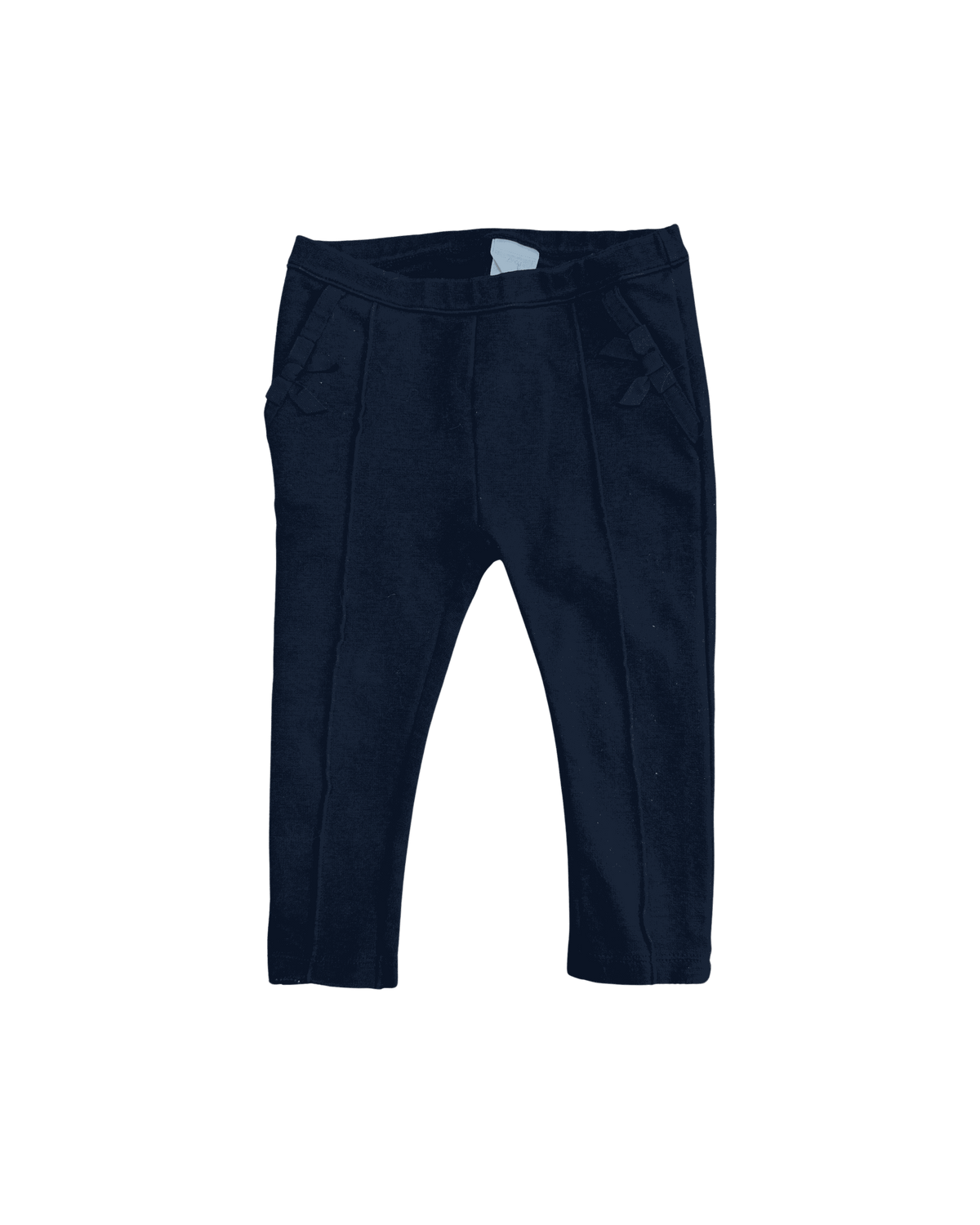 Janie and Jack Black Leggings with Bows on the Hips 18-24M