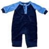 Janie and Jack Blue Velour Coverall 0-3M