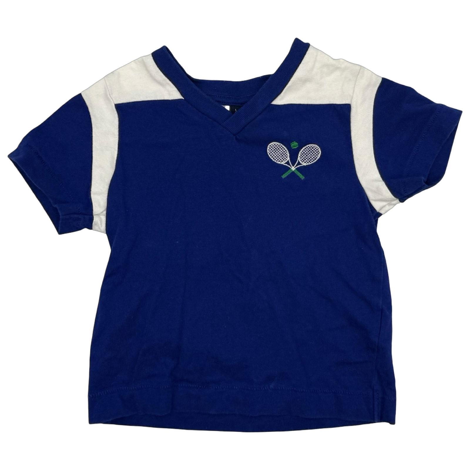 Janie and Jack Blue Tennis T-Shirt 12-18M