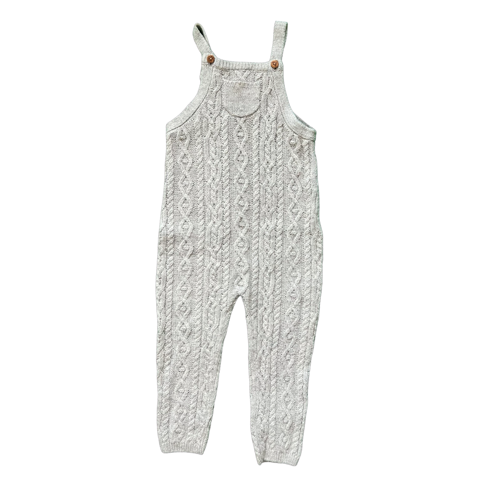 Janie and Jack Cable Knit Overalls 18-24M