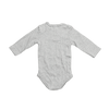 Janie and Jack Grey and White Striped Long-Sleeve Bodysuit with Embroidered Car 3-6M