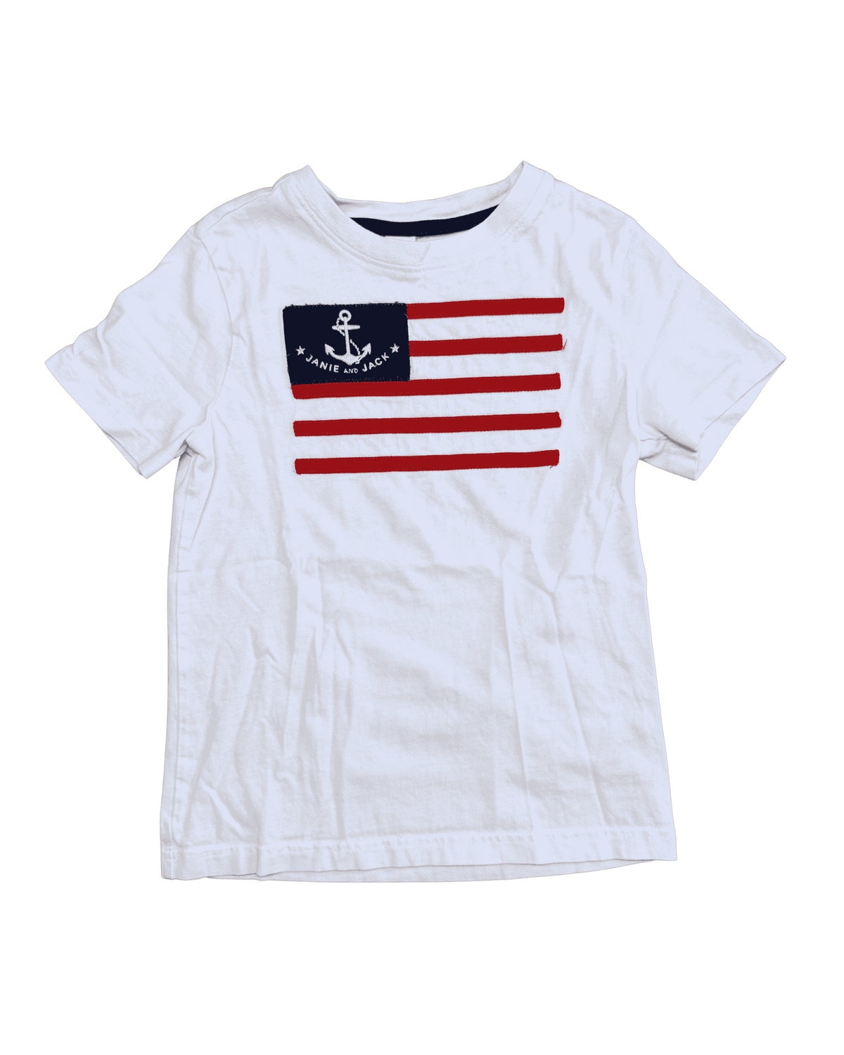 Janie and Jack American Flag T-Shirt 6Y
