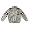 Janie and Jack Gray Varsity Zip-Up 2Y