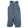 Janie and Jack Grey Plaid Overall 6-12M