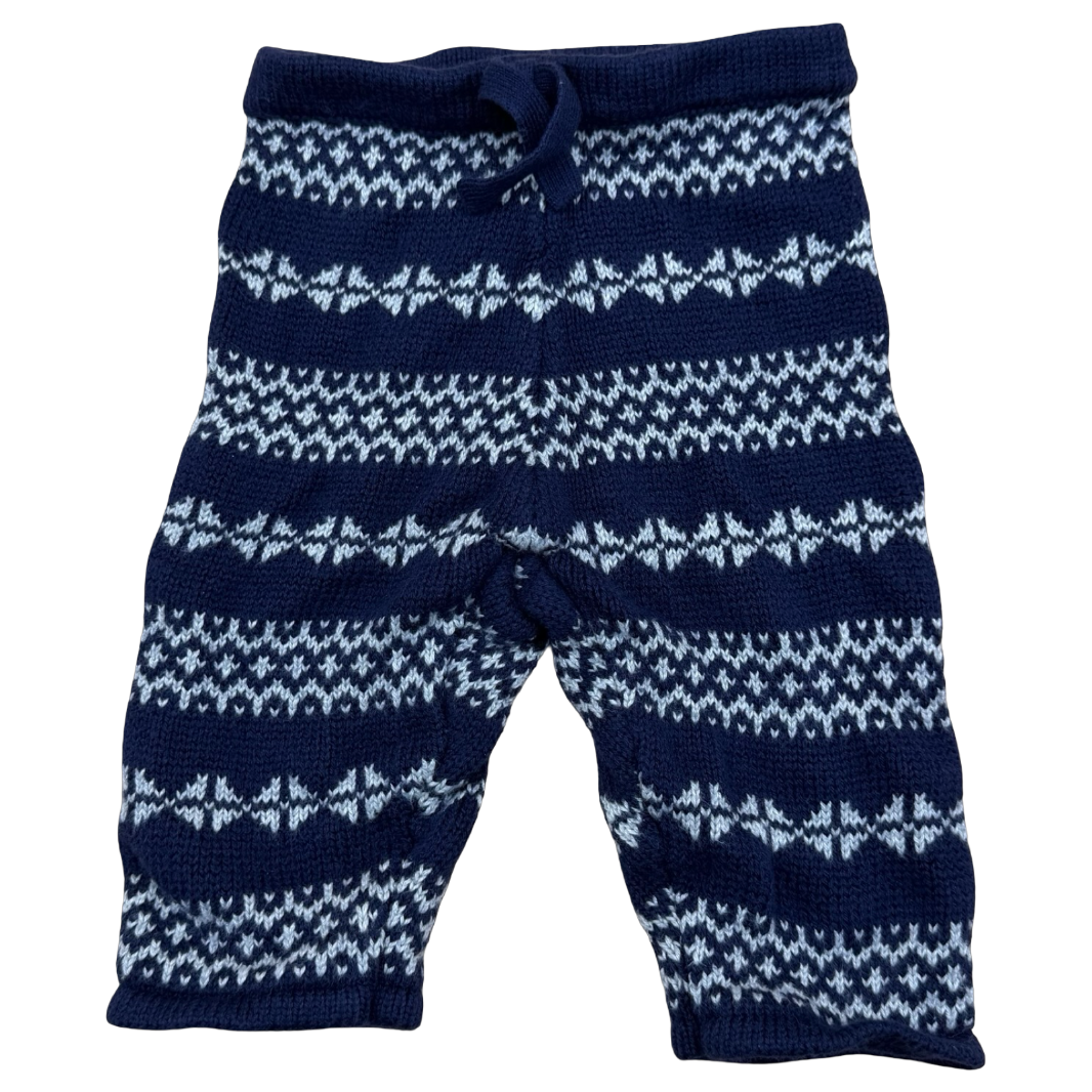 Janie and Jack Knit Fair Isle Pants 0-3M