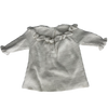 Janie and Jack Long-Sleeve White Rose Ruffle Sweater Dress 3-6M