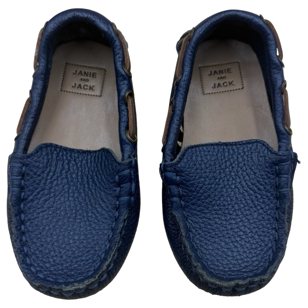 Janie and Jack Navy Loafers US 6