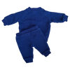 Janie and Jack Navy Quilted Sweatsuit 0-3M