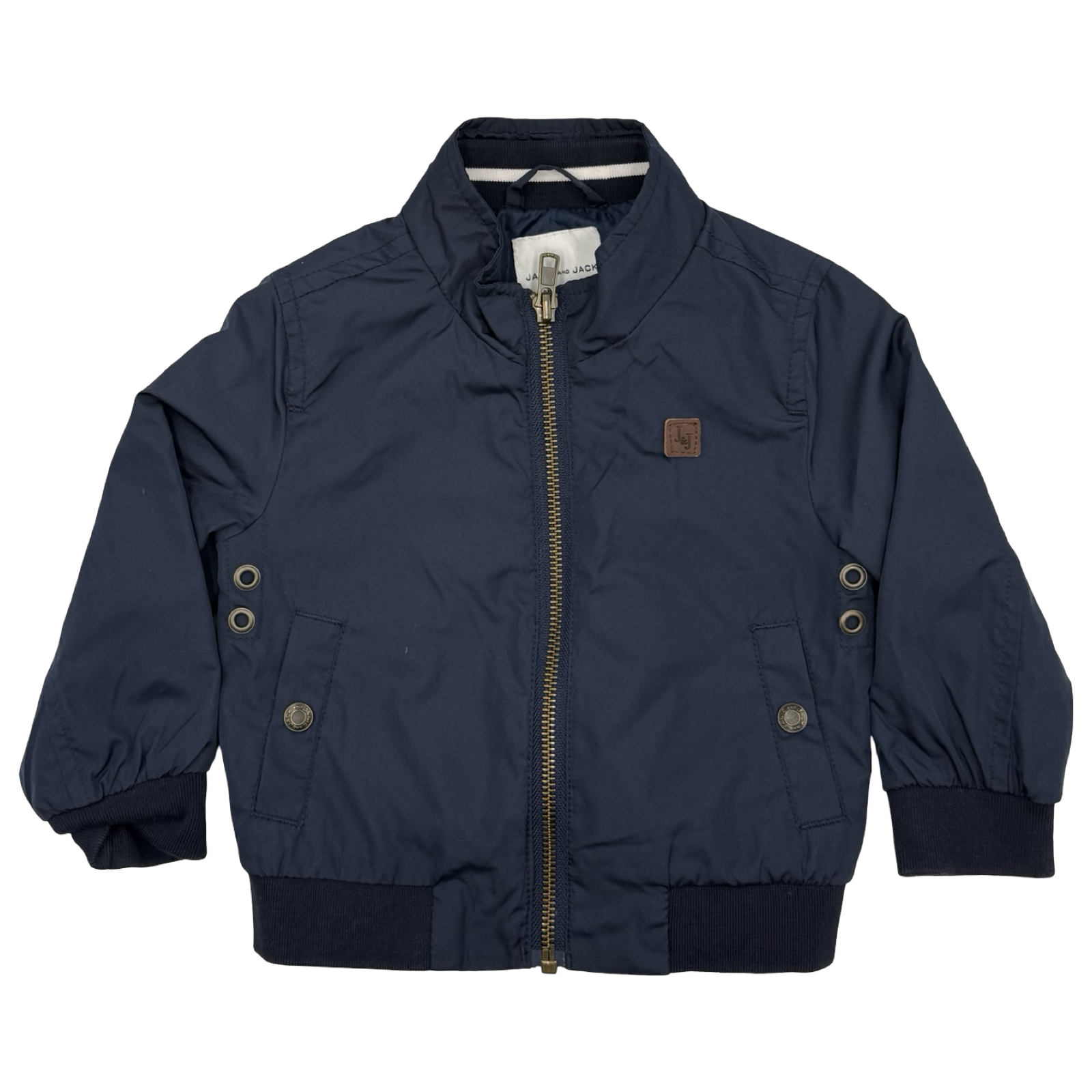 Janie and Jack Navy Windbreaker Zip-Up 12-18M