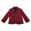 Janie and Jack Red Tartan Blazer 4Y