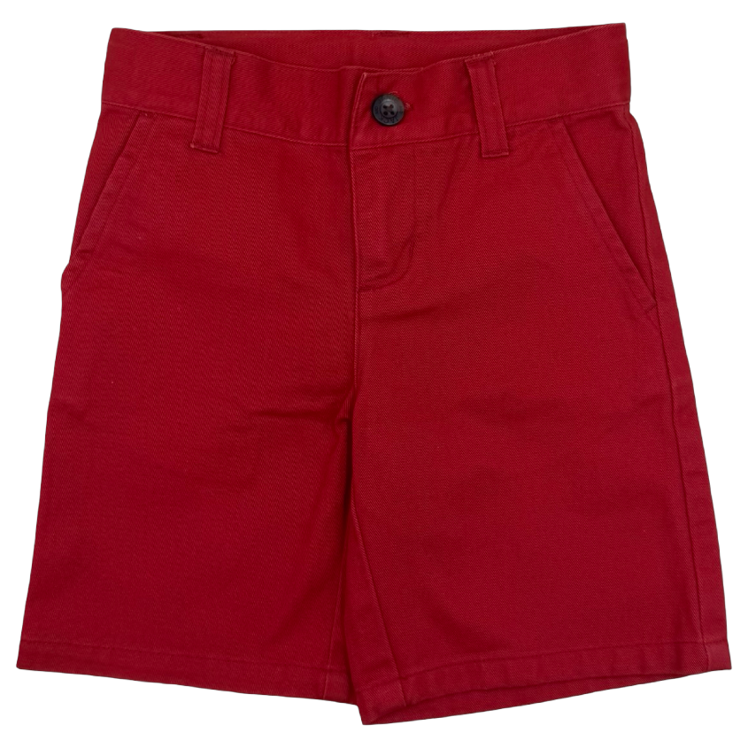 Janie and Jack Red Twill Short 3Y