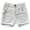 Janie and Jack White Linen Short 18-24M
