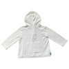 Janie and Jack White Pique Hoodie 2Y