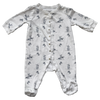 Janie and Jack White Rabbit Footed Coverall 6-9M