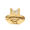 Janie and Jack Yellow Ruffle Dress With Diaper Cover 3-6M