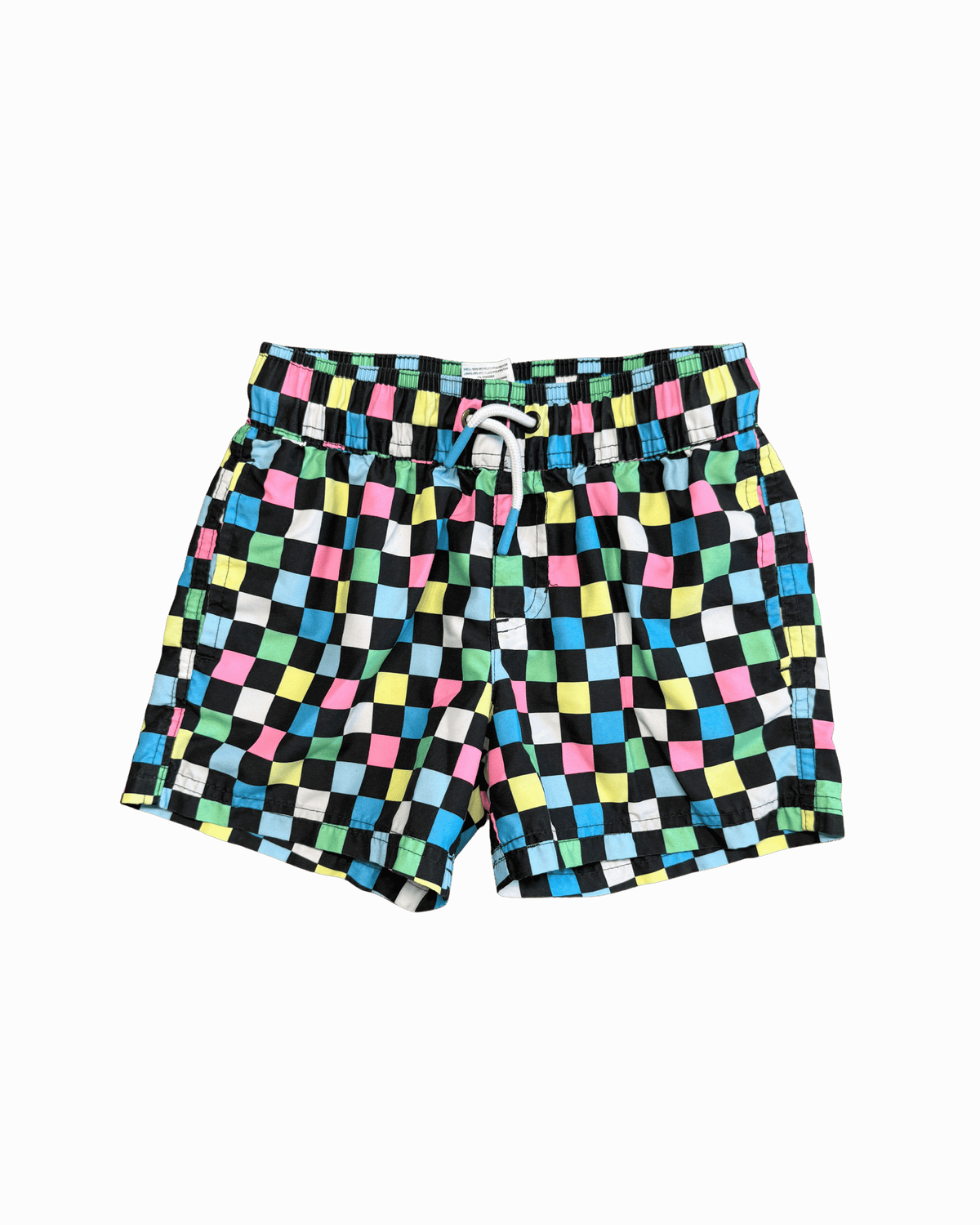 Art Class Boys Checkered Multicolored Swim Trunks 6-7Y