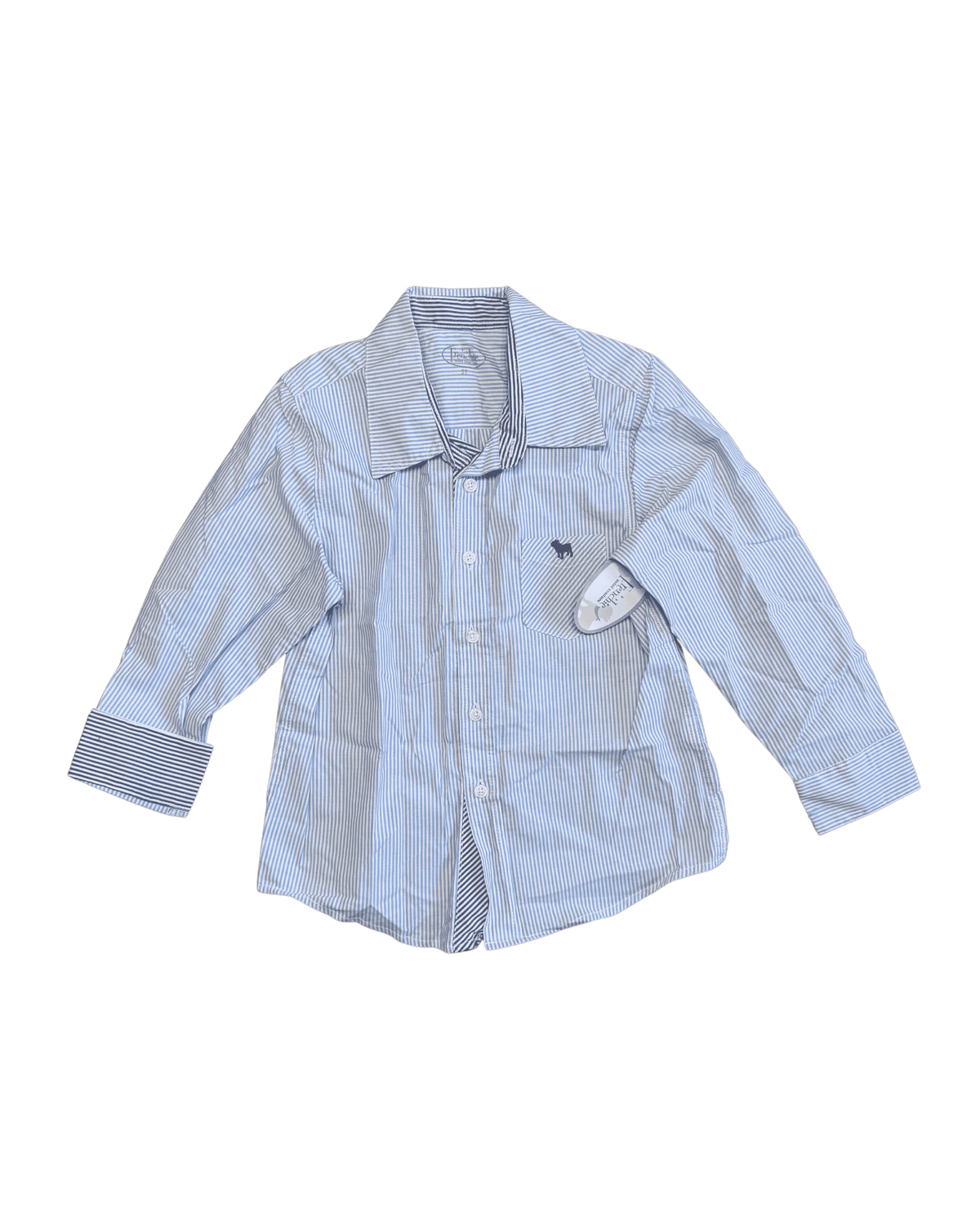Frenchie Mini Couture Button Down Shirt 5Y
