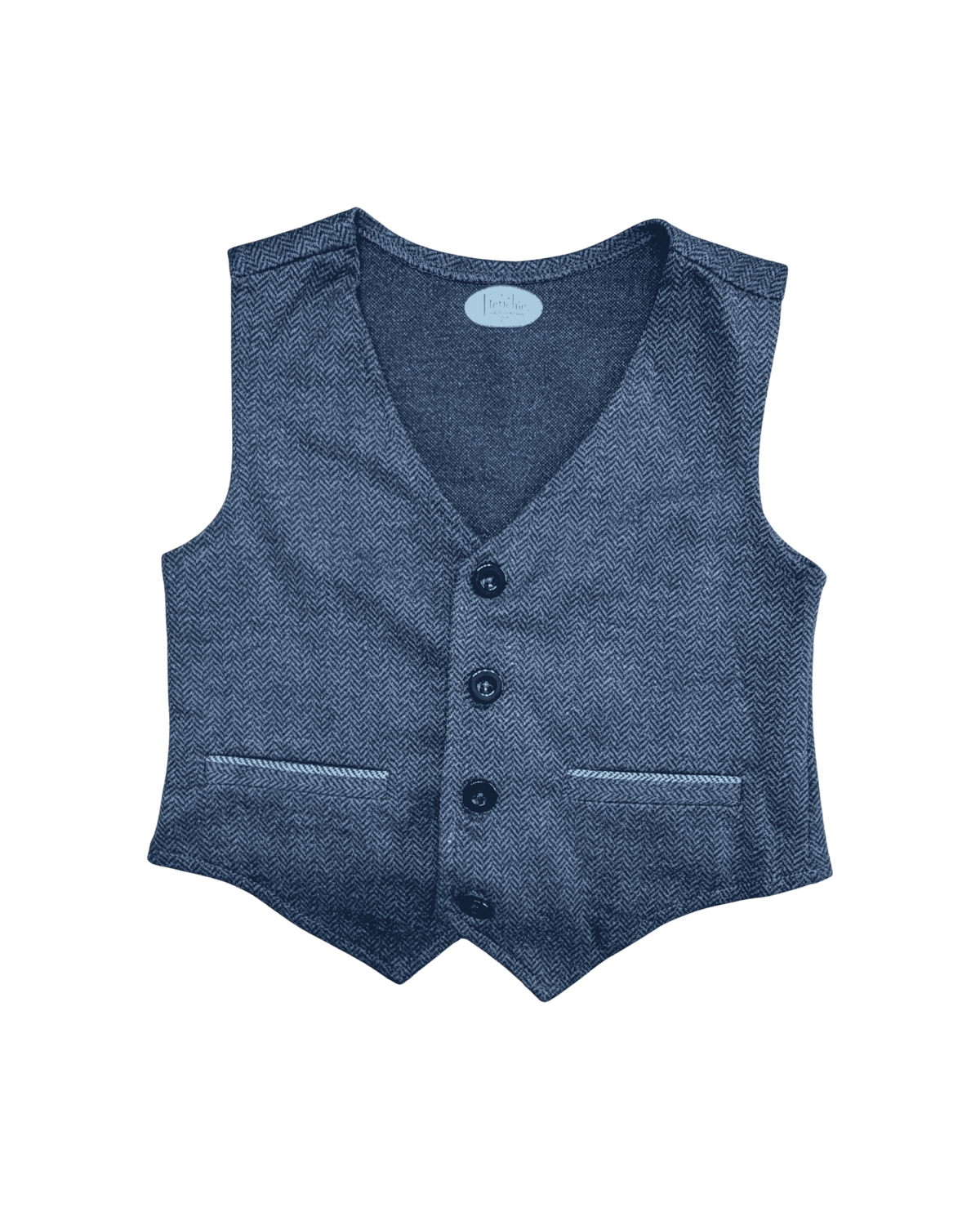 Frenchie Mini Couture Grey Vest 2Y